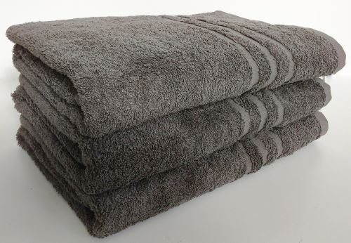 Froté ručník UNI 50x100 cm tm.šedá