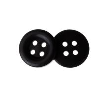 Knoflík - balení po 6 ks černý prům. 10 mm