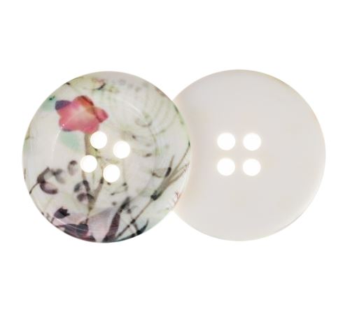 Knoflík -  baleno po 2 ks. fialová, červená,modrá, žlutá, zelená, červená prům. 50 mm
