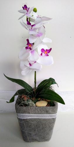 Veratex Textilní dekorace orchidej