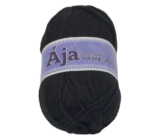 Příze ÁJA černá 50g / 217 m