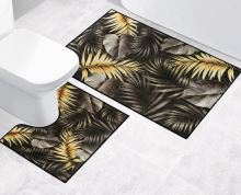 3D tisk  sada List černá, zlatá sada 60x100, 60x50 cm (1)