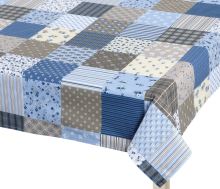 Ubrus ADÉLA Patchwork modrá