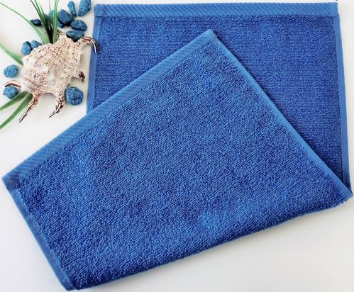 Dětský froté ručník 30x50 cm tm.modrý