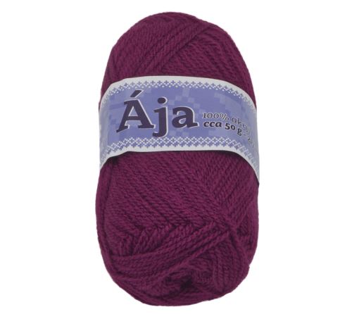 Příze ÁJA tmavá burgundy 50g / 217 m