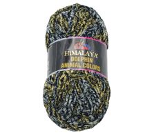 Příze DOLPHIN animal color zvířecí kůže - žlutá, šedá 100g / 90 m Příze DOLPHIN animal color zvířecí kůže - žlutá, šedá 100g / 90 m