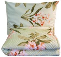 Saténové povlečení  květy 70x90, 140x200 510