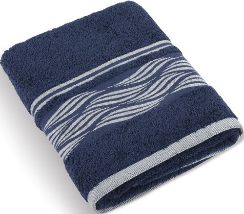 Froté ručník Vlnky 480g 50x100 cm (modrá)