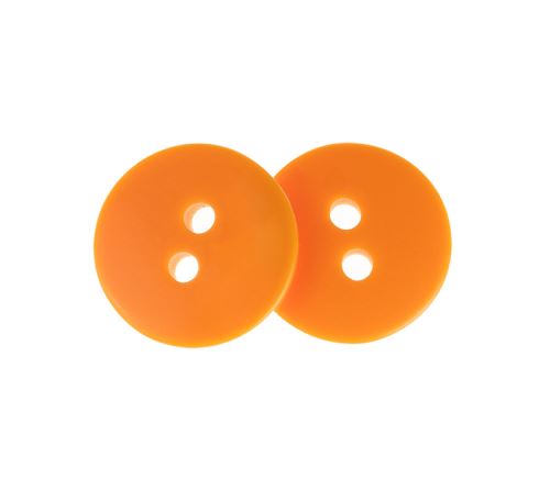 Knoflík - balení po 6 ks. oranžový prům. 15 mm
