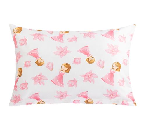 Povláček bavlna Princezna růžová 40x60cm na zip ( pouze povlak )