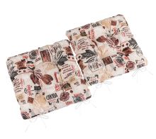 Sedák Ema prošívaný - SET 2ks Béžová,Hnědá 40x40 cm Sedák Ema prošívaný - SET 2ks Béžová,Hnědá 40x40 cm