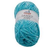 Příze SAMET tyrkysová 100g / 100 m Příze SAMET tyrkysová 100g / 100 m