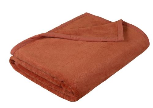 Přikrývka Korall micro Terrakota 100x150 cm