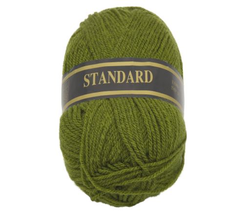 Příze STANDARD khaki zelená 50g / 150 m