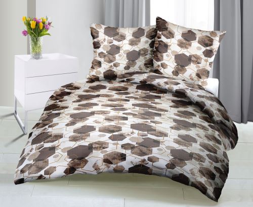 Krepové povlečení prodloužené  70x90 + 140x220 cm R031