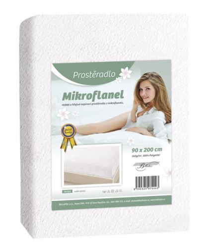 Prostěradlo Mikroflanel bílá