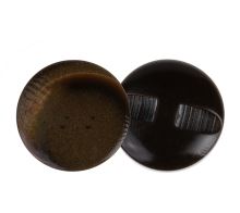 Knoflík - balení po 3 ks hnědá, zlatá prům. 25 mm