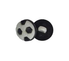 Knoflík míč černý prům. 14 mm