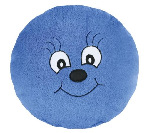 Polštářek Kulička modrá průměr 35 cm