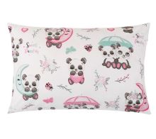 Povláček bavlna medvídek panda povláček 40x60cm na zip ( pouze povlak ) Povláček bavlna medvídek panda povláček 40x60cm na zip ( pouze povlak )