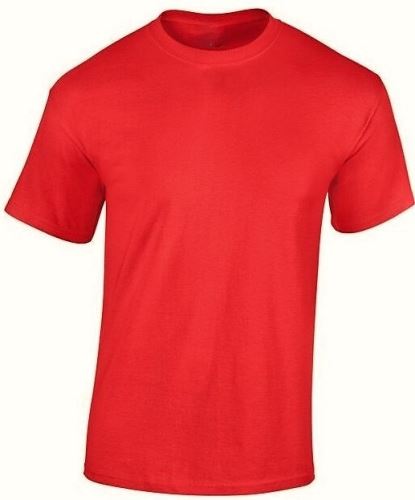 Tričko červené XXL 100% bavlna