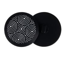 Knoflík černá, bílá prům. 30 mm