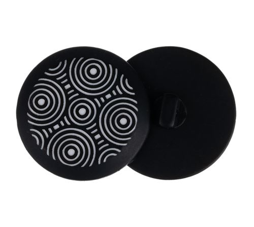 Knoflík černá, bílá prům. 30 mm