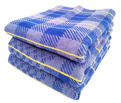 Froté ručník 50x90 cm (modrá kostička)