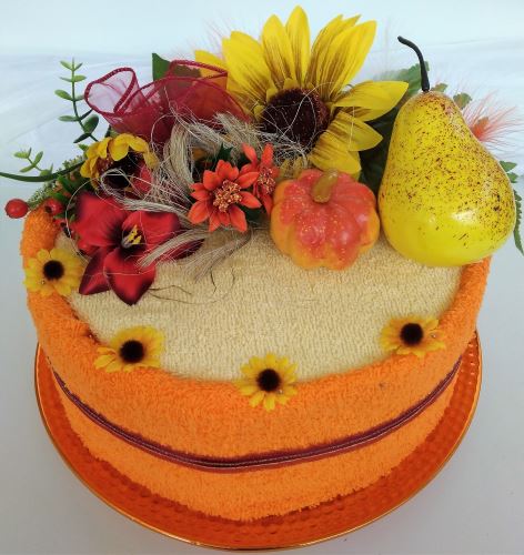 Veratex Textilní dort  jednopatrový podzim