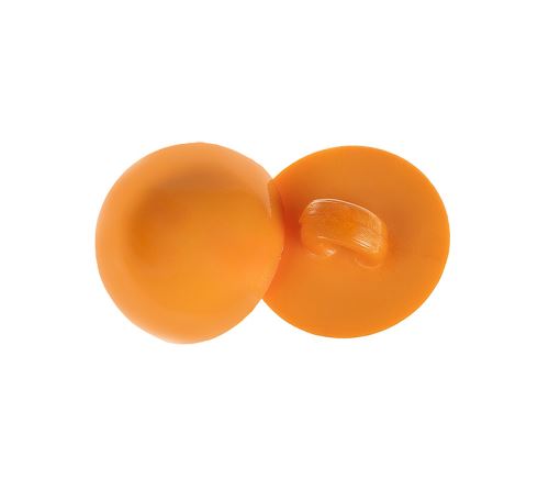 Knoflík - balení po 6 ks oranžová prům. 10 mm