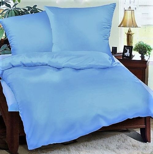 Přehoz na postel bavlna140x200 sv.modrý