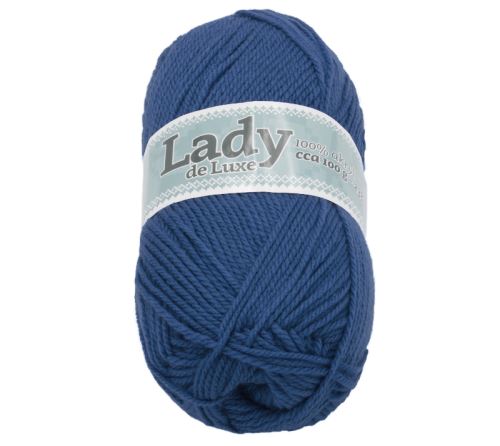 Příze LADY de Luxe tmavě modrá 100g / 238 m