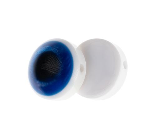 Knoflík - balení po 6 ks modrá prům. 15 mm