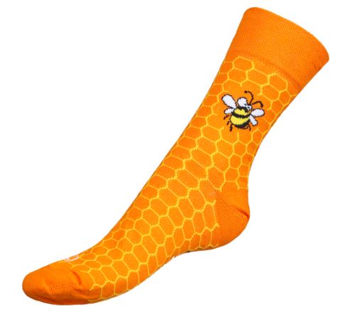 Ponožky Včelky oranžová
