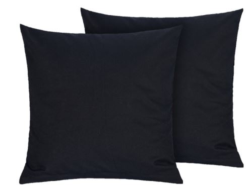 Povláček bavlněný - SET 2ks Černá
