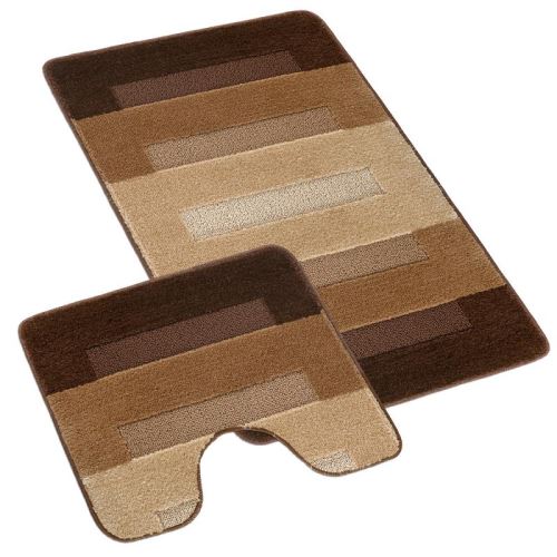 SADA BANY 60x100 + 60x50 cm - s výkrojem Parkety hnědá sada 60x100, 60x50 cm