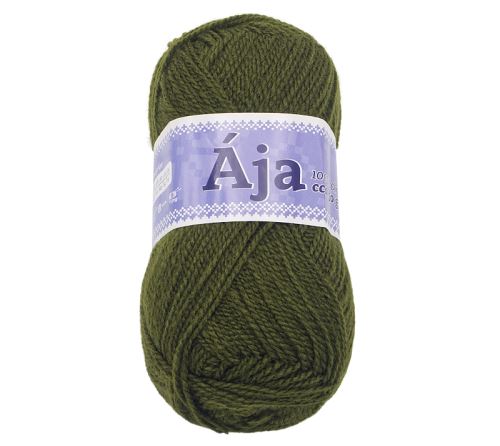 Příze ÁJA tmavě zelená 50g / 217 m