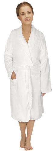 Froté župan dámský bílý L (100% bavlna, 330 g/m2)