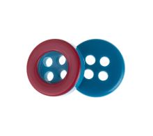 Knoflík - balení po 6 ks modrá, růžová prům. 10 mm