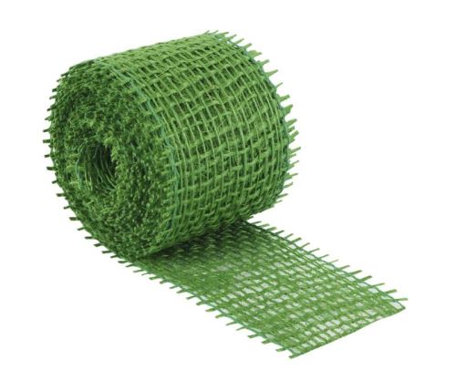 Jutový dekorační pásek světle zelený 3m x 4 cm