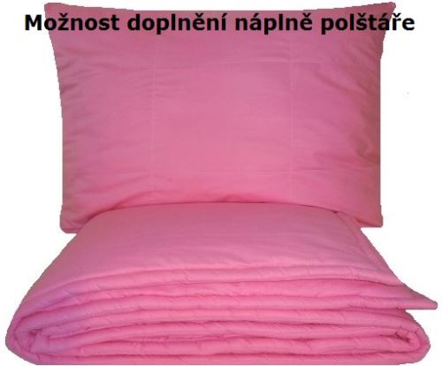 Set přikrývky a polštáře 140x200+70x90cm-celoroční /RŮŽOVÝ