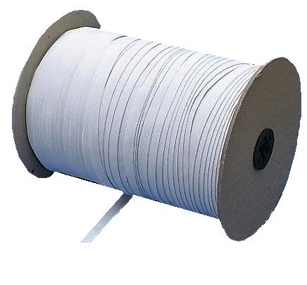 Pruženka guma prádlová šíře 8mm bílá (SKLADEM)
