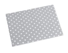 Polštářek pro kojence do postýlky puntík - šedá, bílá 42x32 cm - tenký Polštářek pro kojence do postýlky puntík - šedá, bílá 42x32 cm - tenký