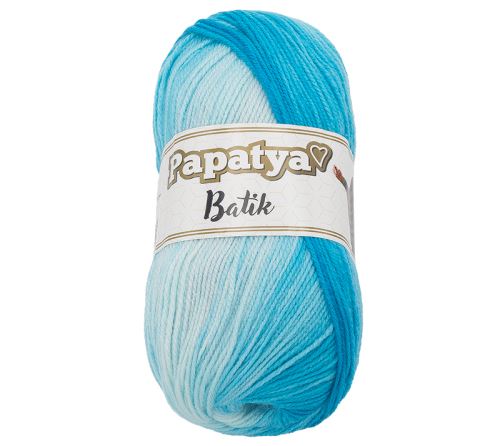 Příze PAPATYA BATIK tyrkysová 100g / 360 m