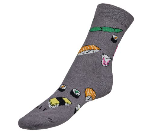 Ponožky Sushi šedá