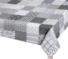 Ubrus ADÉLA Patchwork šedá