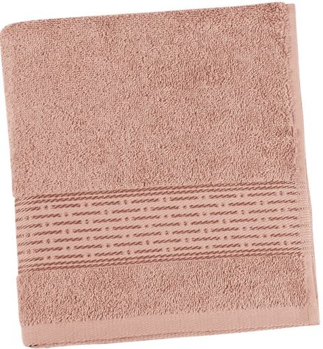 Froté ručník 50x100cm proužek 450g šedo-fialková
