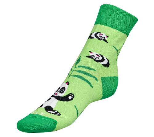 Ponožky Panda zelená