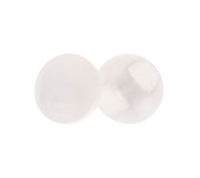Knoflík - balení po 6 ks bílá lesklá prům. 10 mm
