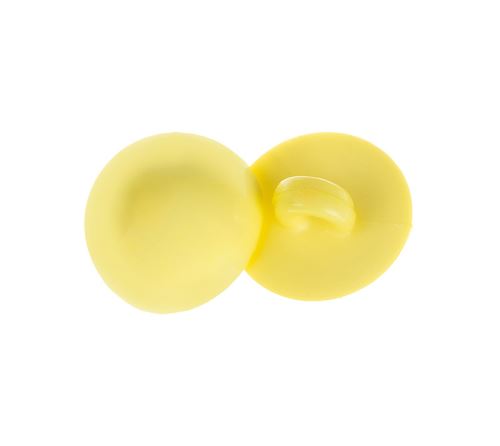 Knoflík - balení po 6 ks světle žlutá prům. 10 mm